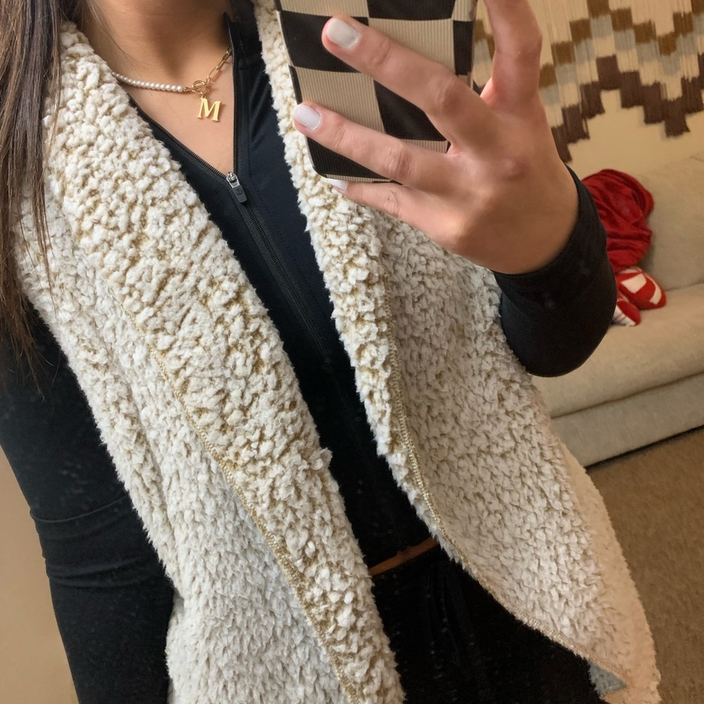 Koolaburra Cream Sherpa Vest